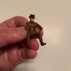 Toy RRRUMBLERS CHOPCYCLES Brown Rider With Black Top Hat From 1971