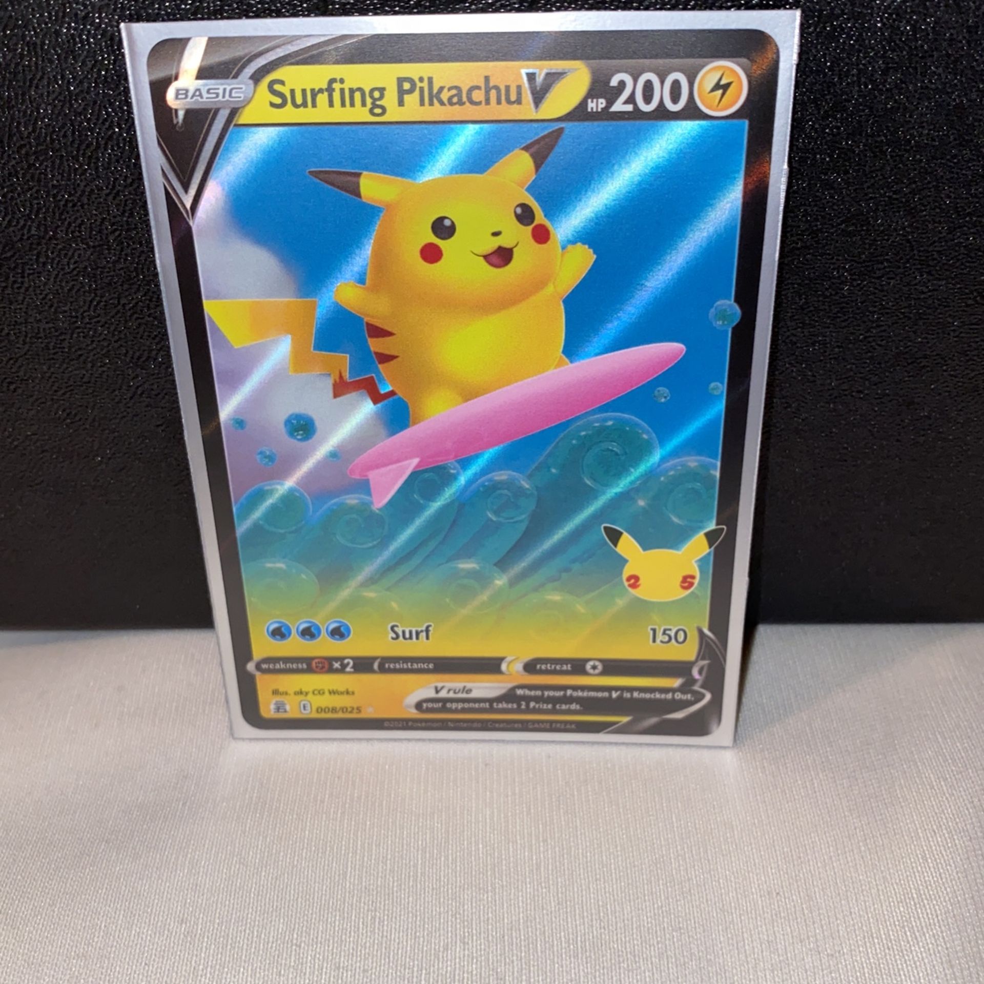 Surfing Pikachu V Pokémon Card