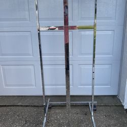 Four Way Rolling Rack with Adjustable Height Arms