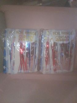 Foil Fringe curtain color party set 2