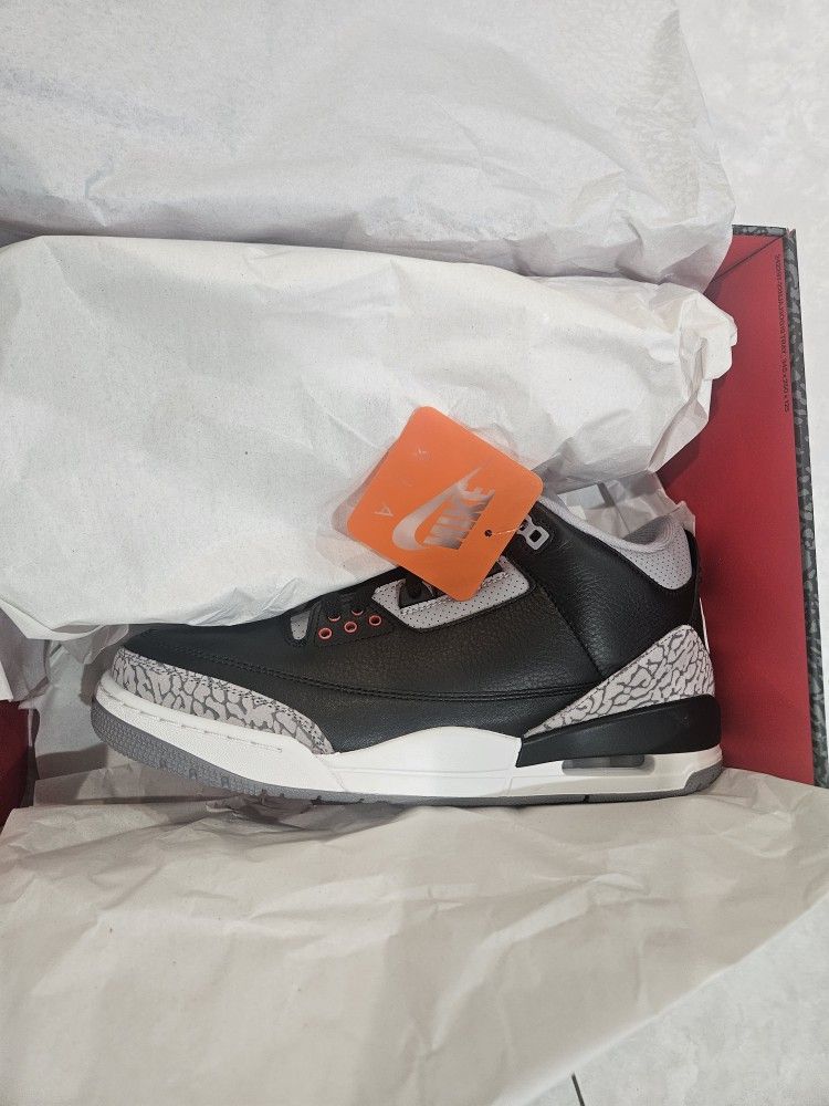 Jordan 3 Black Cement Size 10.5m
