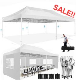 10x20 Waterproof Easy Up Canopy Tent With Side Walls Gazebo Wedding Party Pop Up Tent Canopy- (FOR SALE) Carpa