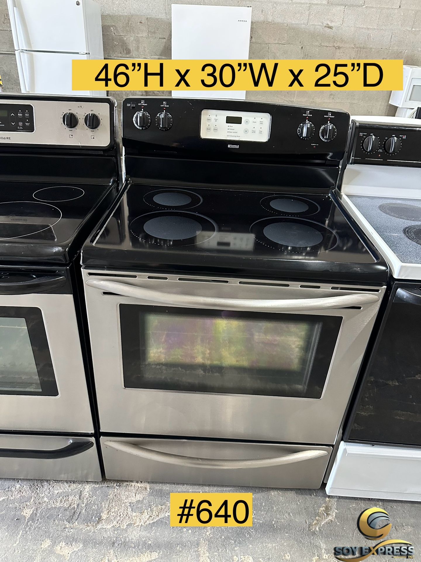 Kenmore Stove Electric Glass Top