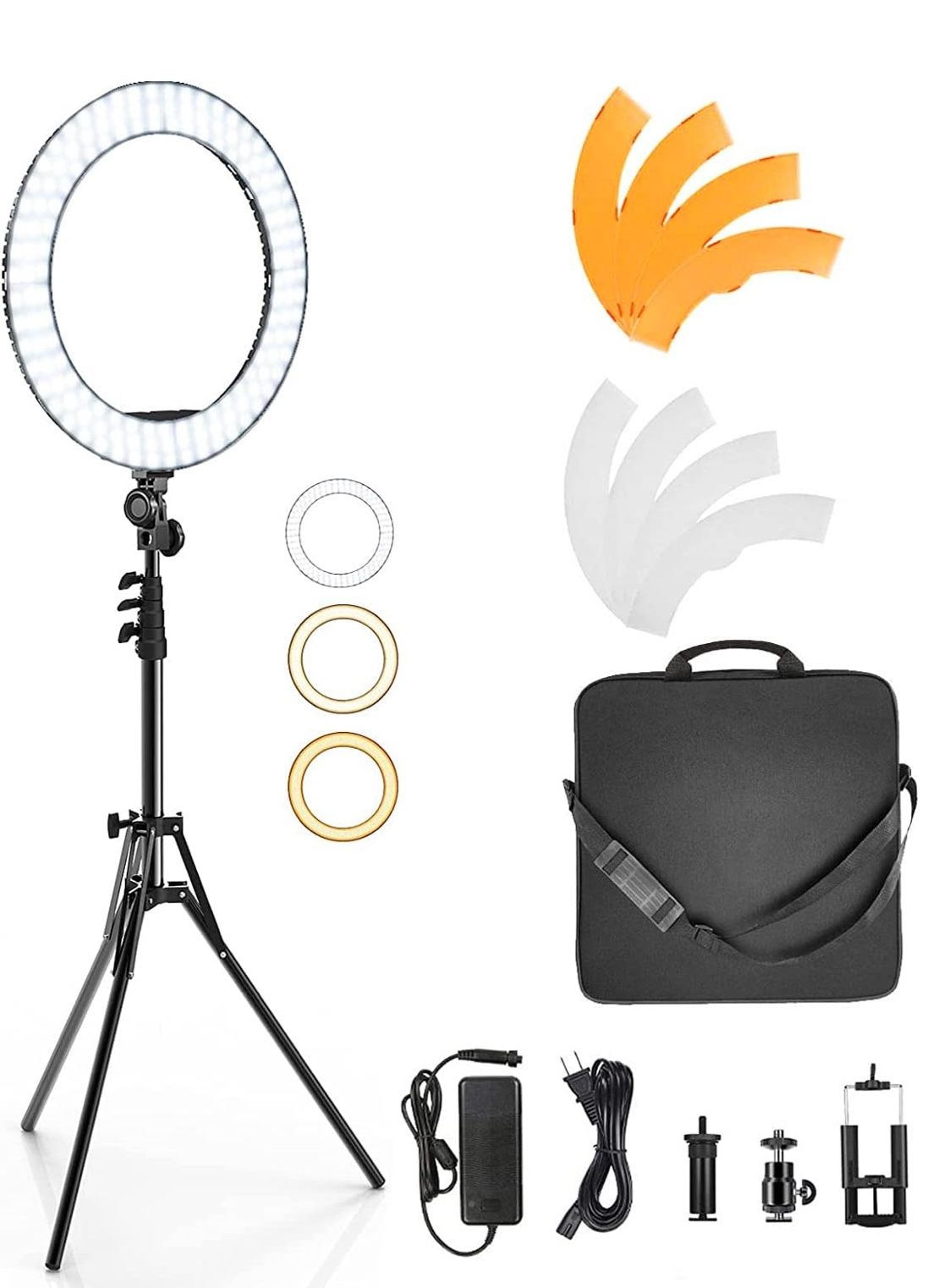 NEW! Ring Light with Stand Phone Holder, IVISII 18” Ring light