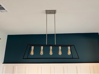 5-light linear chandelier
