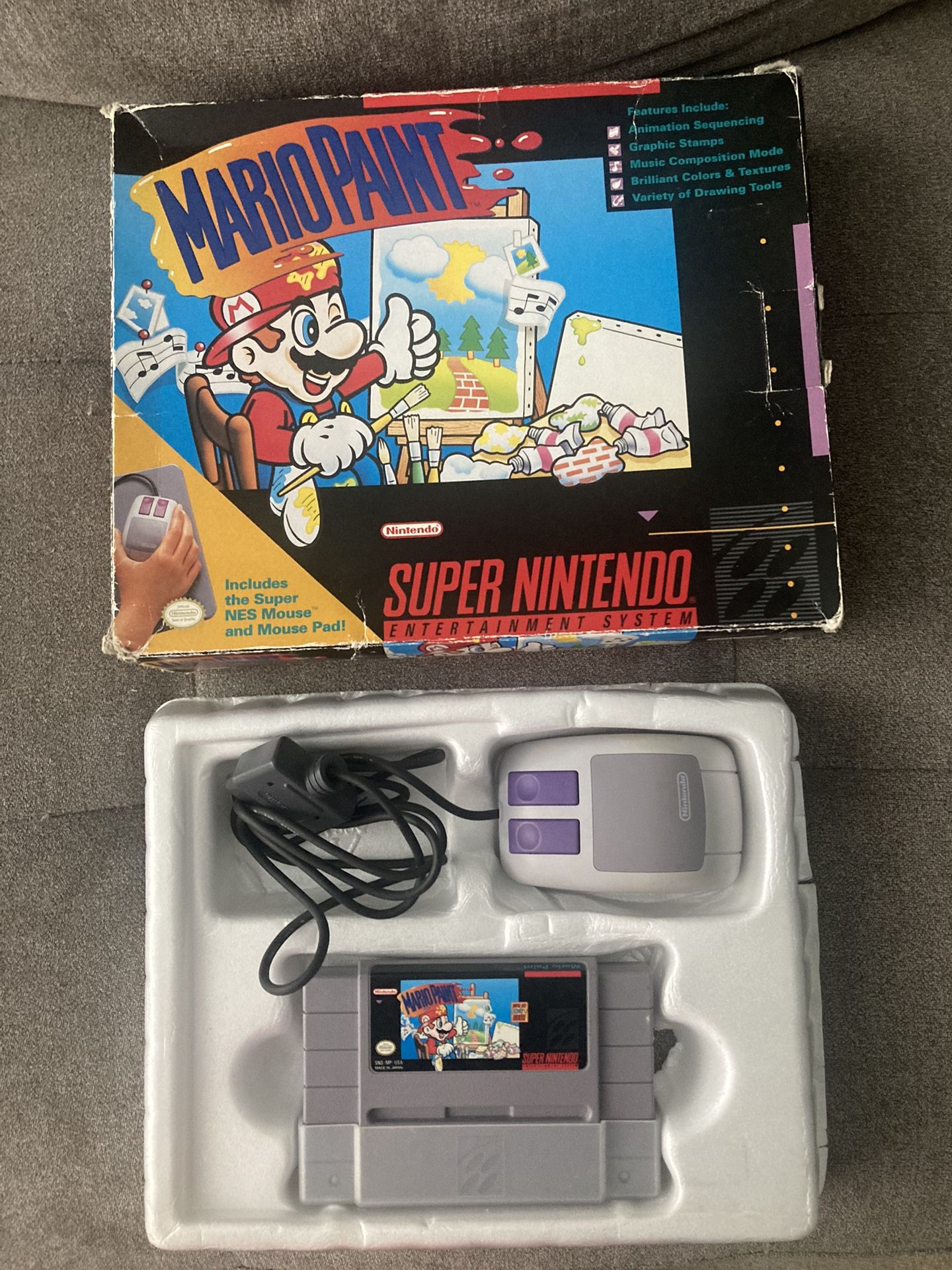 Mario Paint [Mouse Bundle] Super Nintendo