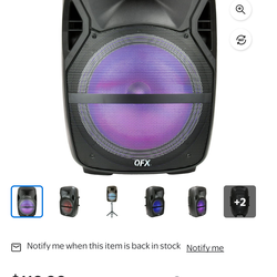 QFX portable powered Bluetooth speaker