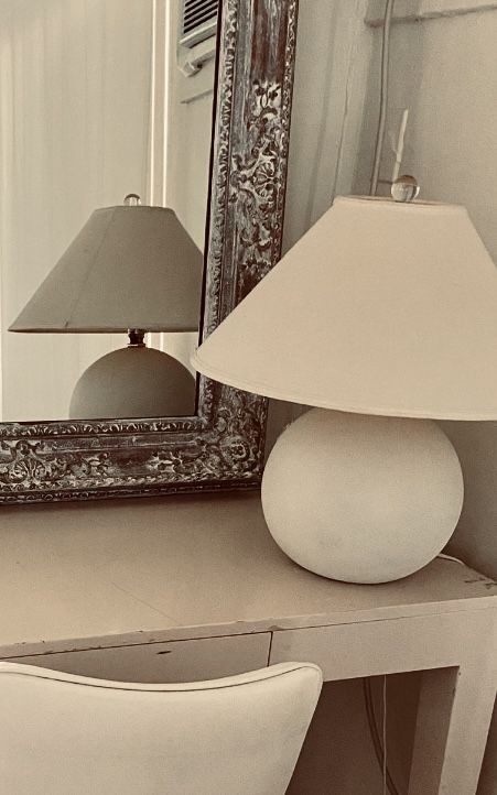 Mid-Century Modern Globe Table Lamp 