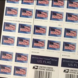 500 USPS Forever Stamps 2018 US Flag Postage First Class  Authentic.