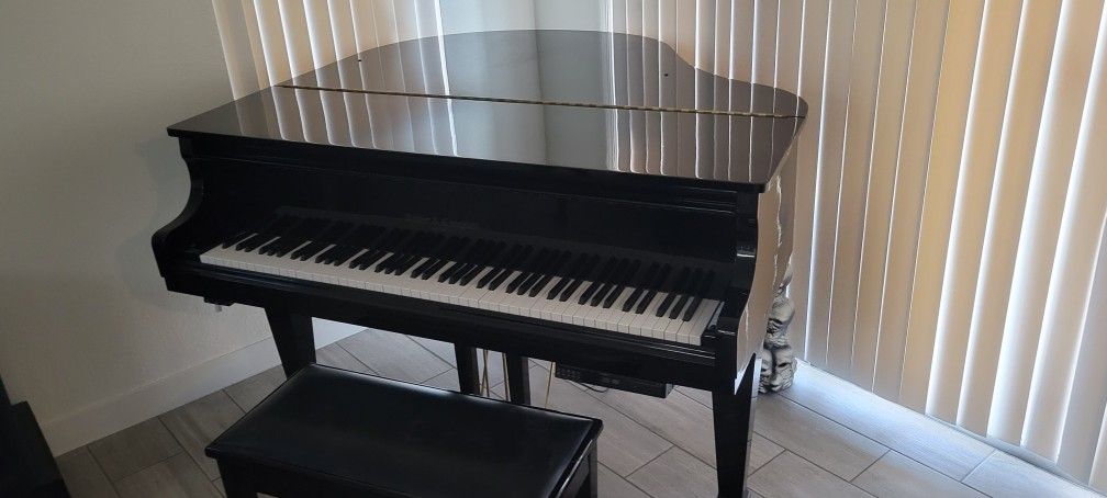 Baby grand piano