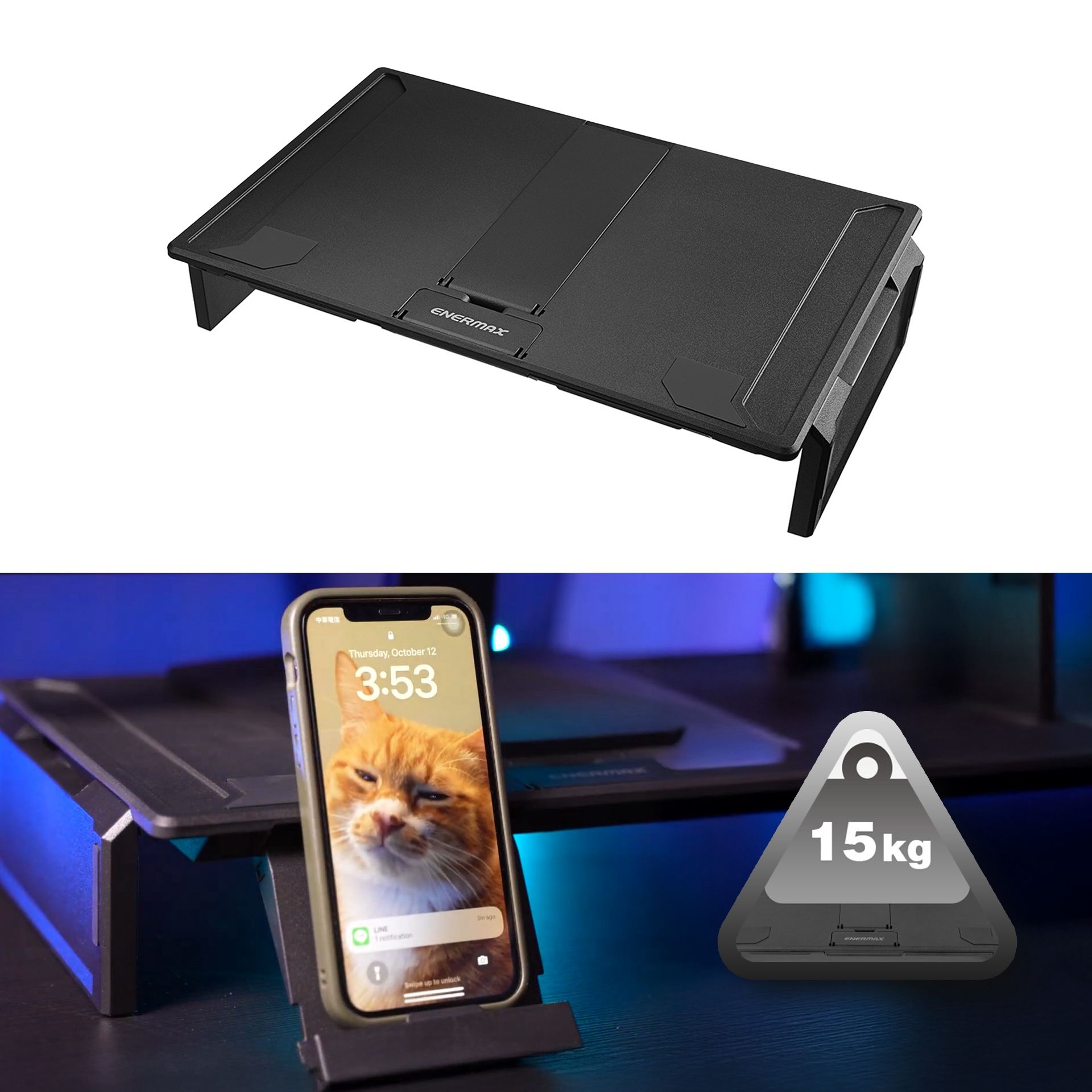 Monitor Laptop Notebook Phone Tablet PC Stand Shelf Riser