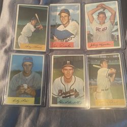 50s Baseball Cards In Holders Collection 