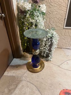 Glass Birdbath