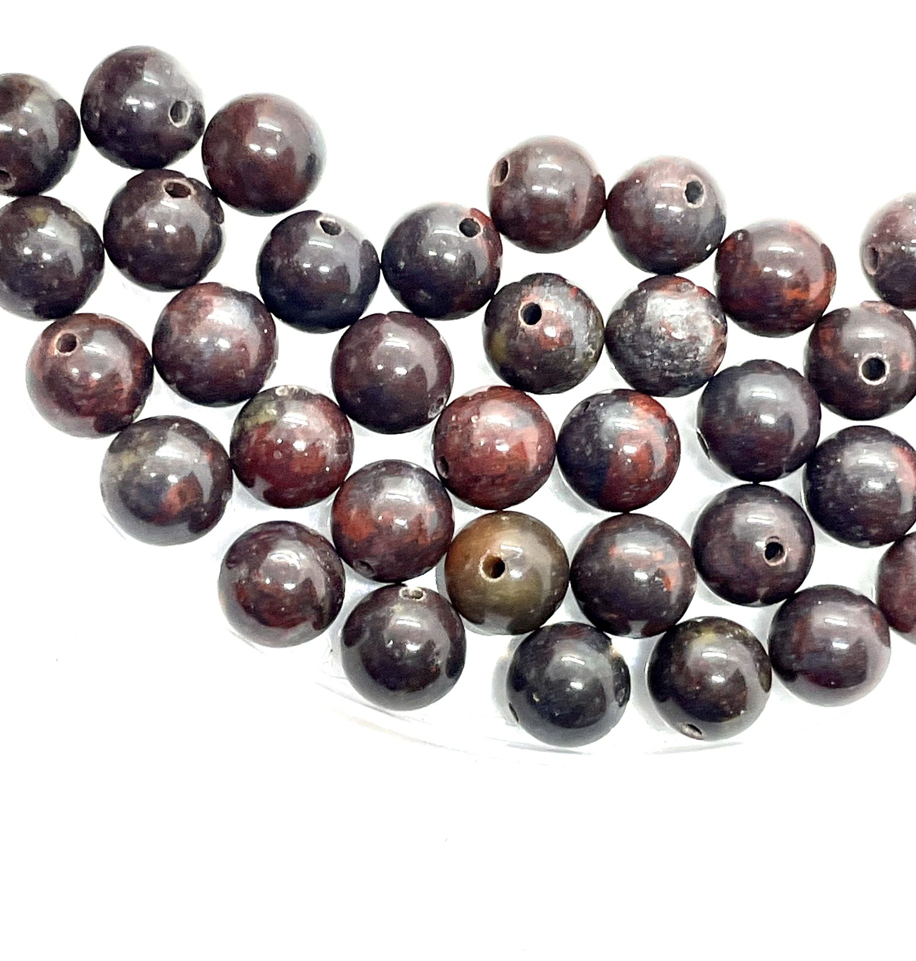 Lot Of 38 Ironstone Beads
