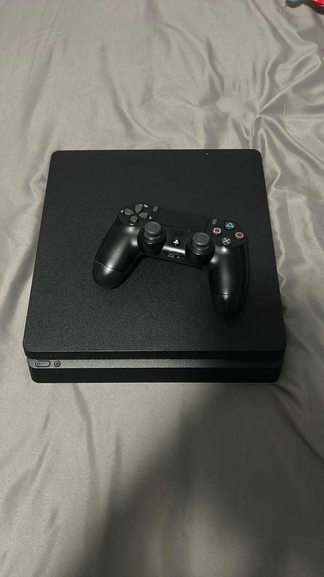 PS4 Slim + Controller And Games