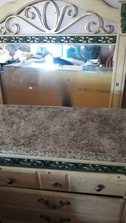 Dresser and mirror