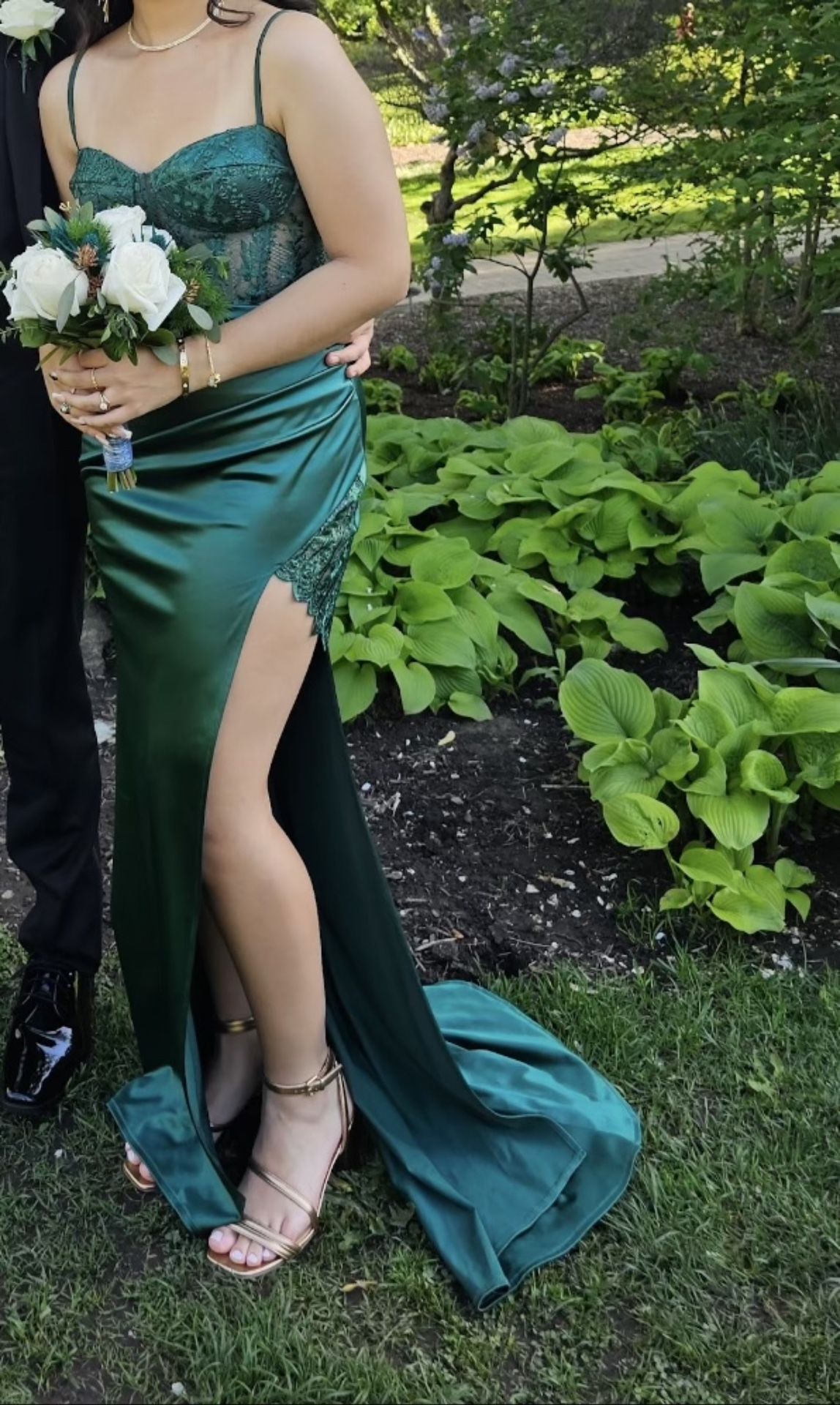 Emerald Green Prom Dress (size 8/9) Made For Macys