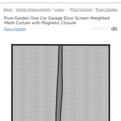 One Car Garage Screen