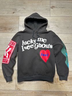 Kanye West x Kid Cudi "Lucky Me I See Ghosts" hoodie 2018 campflog
