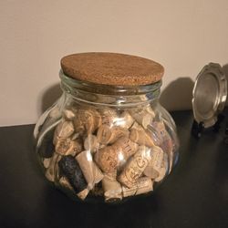 Decorative Glass Jar Of Corks