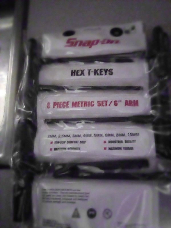 Snap-on Hex Tkeys 16 PCs(Metric-Standard)