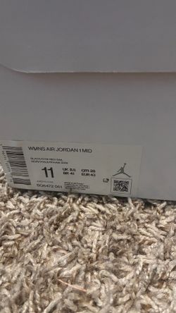 Nike Air Jordan 1 Mid Gym Red Panda Shoes. Woman’s 11, Brand New in box.