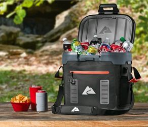 Ozark Trail 36 Can  18 qt Hard Sided Cooler ice chest Gray/Black