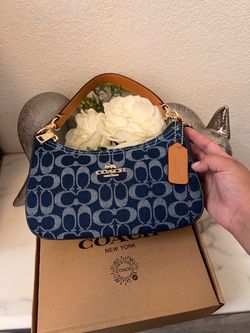 Blue coach bag for women
