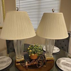 2- Hungarian Crystal Table Lamps ( Trop & Decatur Area)