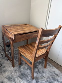 Desk and chair