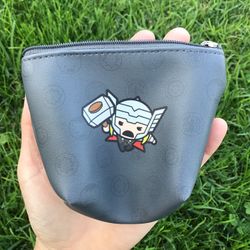 Disney Marvel Comics Super Heroes Thor Wallet Purse Coin Money Zipper Bag Mens Womens Boys Girl Kids Birthday Gift Marvel Print Art Collectibles