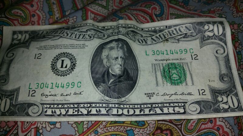 Vintage 1950 $20 bill