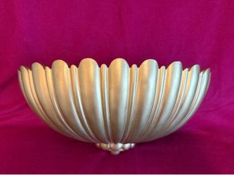 Vintage Homco Home Interior Wall Pocket Vintage Syroco Ribbed Wall Pocket Gold