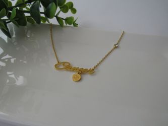 12 Constellation Zodiac Old English Letter Sign Pendant Necklace Astrology, Cancer