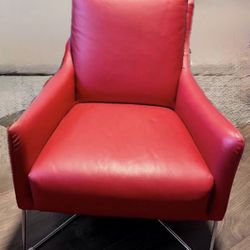 Premium red leather chair