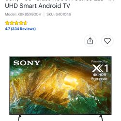Sony 85 Inch TV 