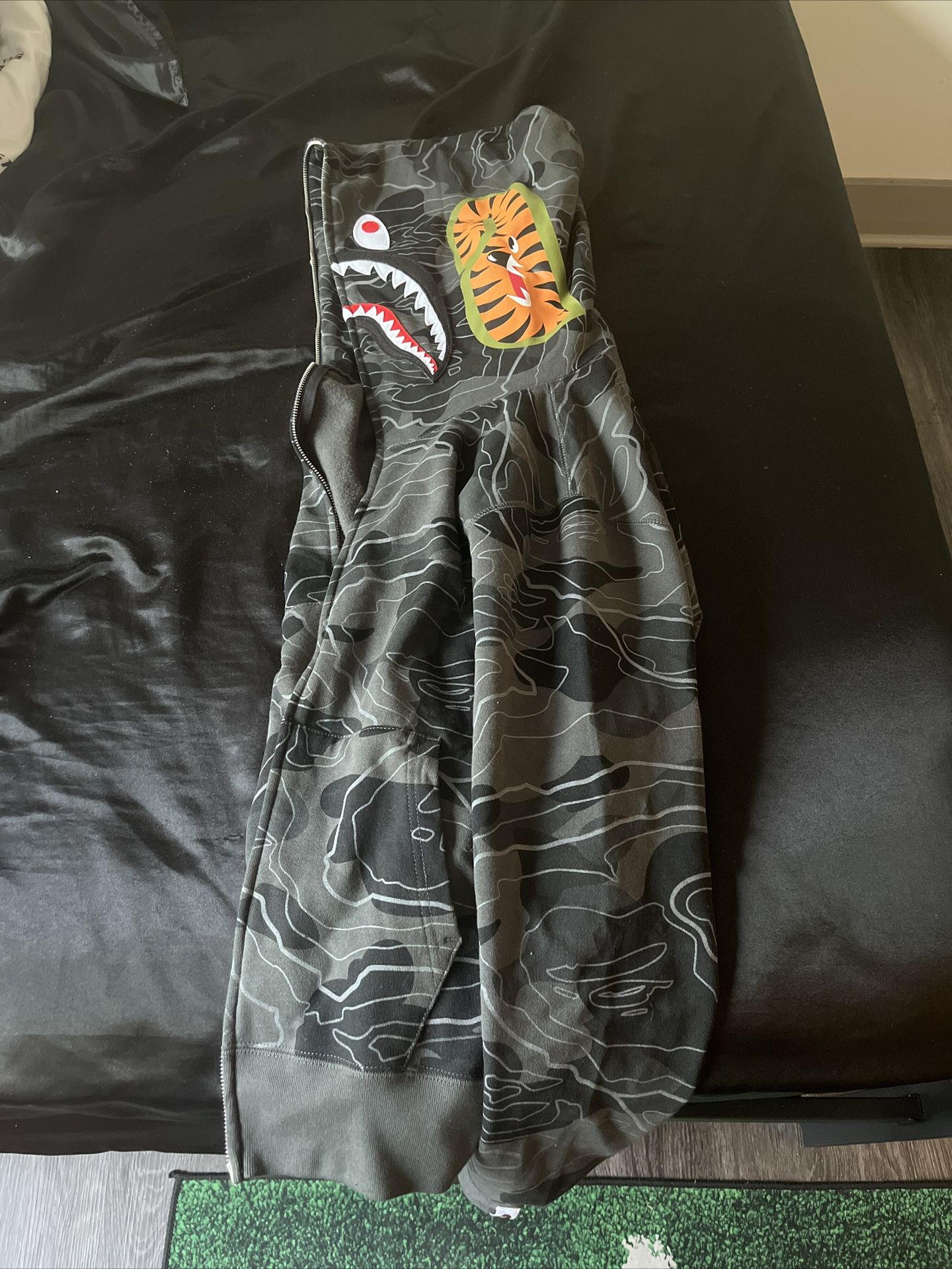 Bape Charcoal Gray WGM medium Zipup Jacket
