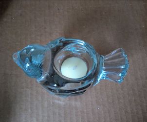 Candle Votive Tea Light  Glass Bird Candle Holder