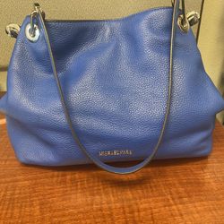 Blue Michael Kors Purse/handbag