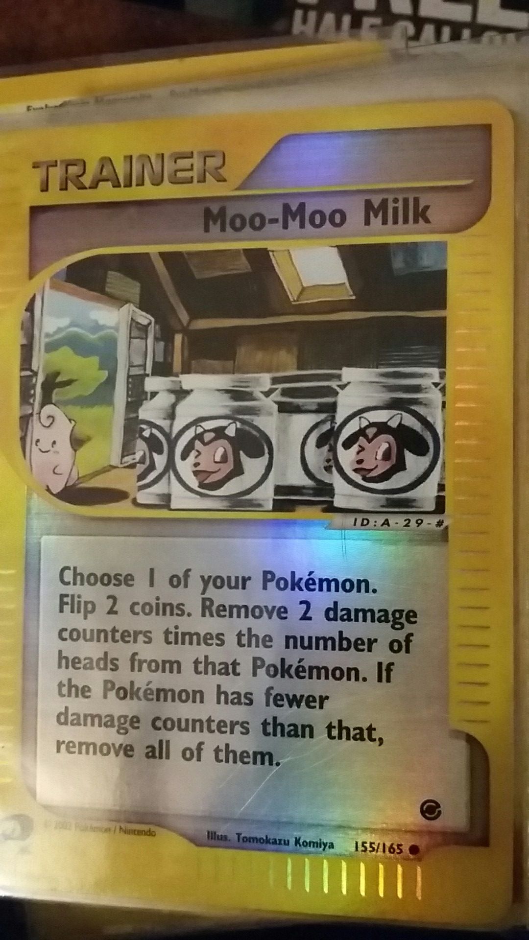 POKEMON TRAINER MOO MOO MILK REVERSE HALO MINT NM