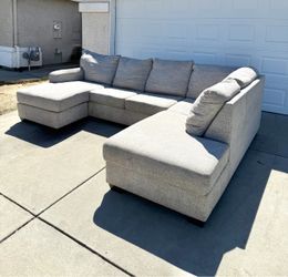 Gray Sectional Couch U Shape - Ashley’s
