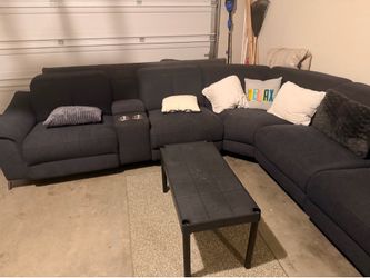 Blue Reclining Couch  Asking $1000 OBO