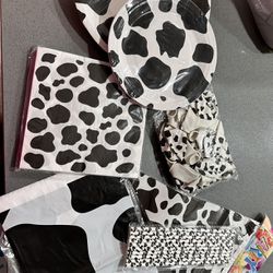 cow print party supplies