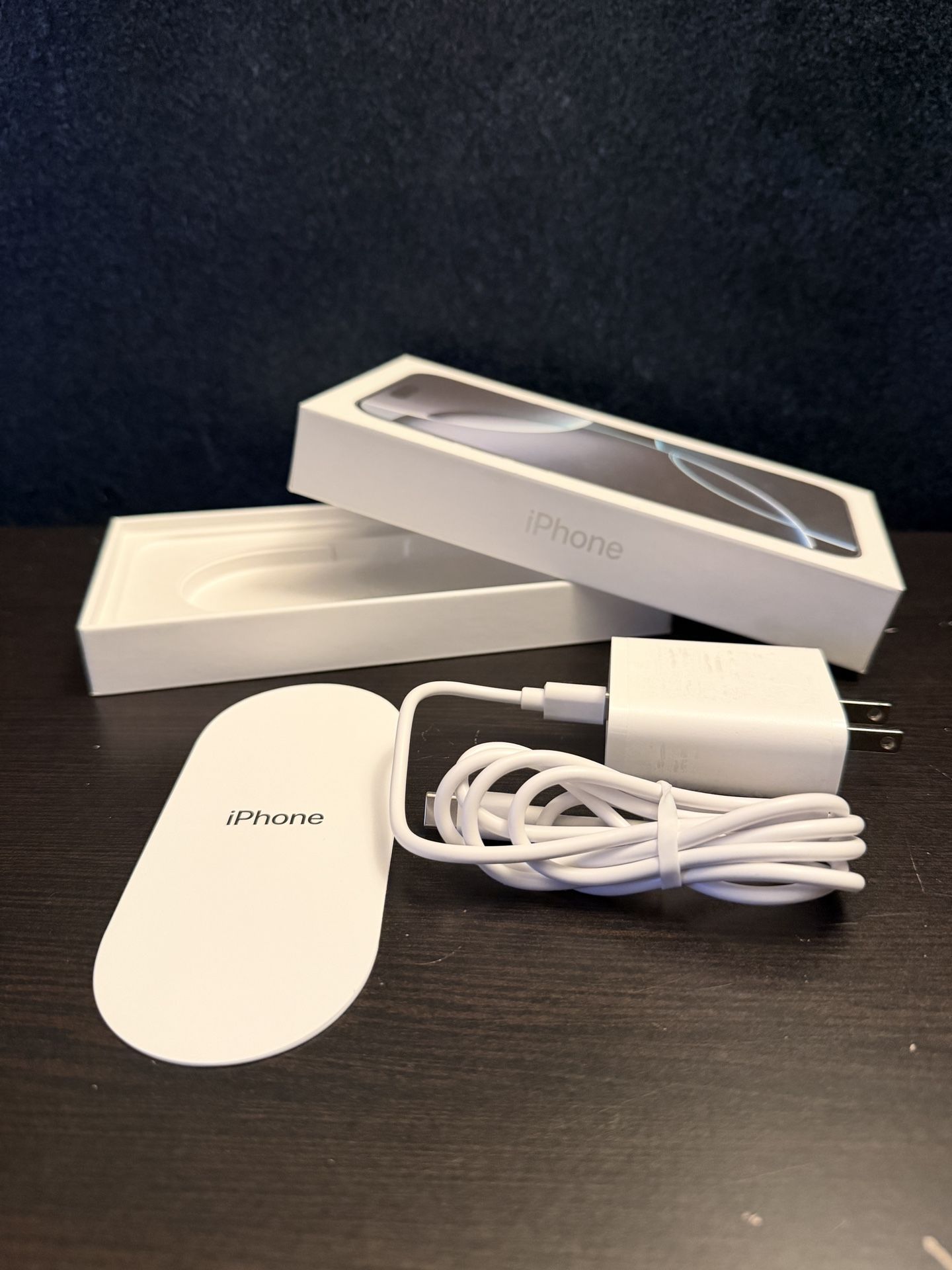 iPhone 16 Pro Max EMPTY BOX w/charger