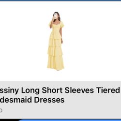 Yellow Formal Maxi Dress 