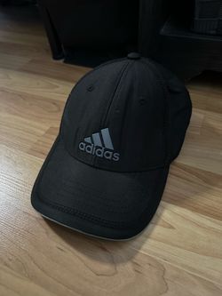 adidas Black Solid Baseball Cap Hat, Adjustable, One Size, Men