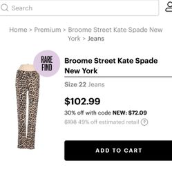 Kate Spade( Rare Find )Leopard Pants 