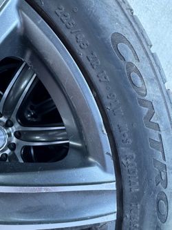 3 good tires and wheels.