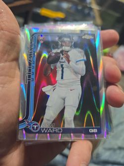 Cam Ward RayWave Refractor rookie card