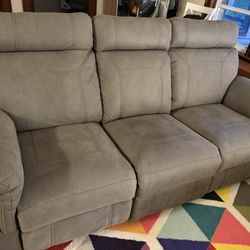 Brown Reclining Couch